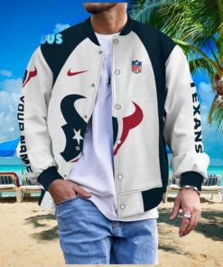 NFL Houston Texans Personalized Baseball Jacket