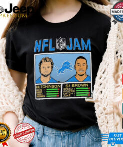 NFL Jam Aidan Hutchinson and St Brown Detroit Lions shirt