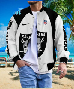 NFL Las Vegas Raiders Personalized Baseball Jacket