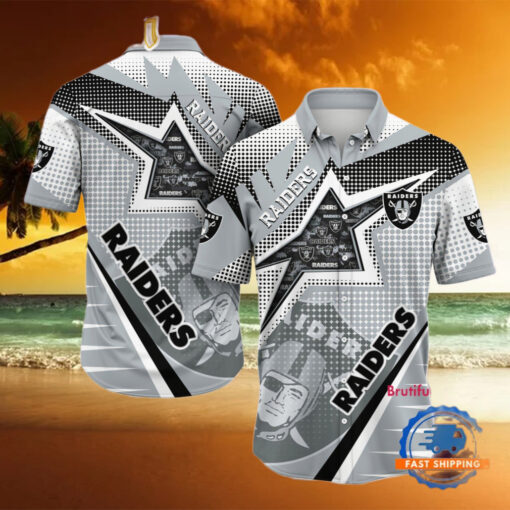 NFL Las Vegas Raiders Special Football Team Star Hawaiian Shirts