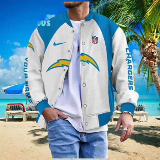 NFL Los Angeles Chargers Personalized Baseball Jacket