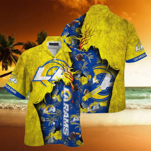 NFL Los Angeles Rams Football Team Summer God Hawaii Shirt