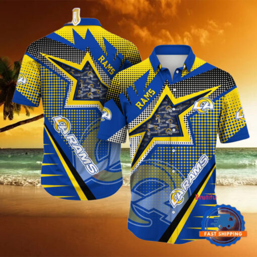 NFL Los Angeles Rams Special Football Team Star Hawaiian Shirts