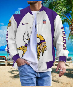 NFL Minnesota Vikings Personalized Baseball Jacket