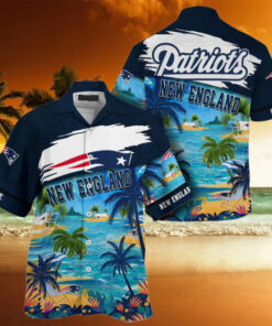 NFL New England Patriots Palm Tree Hot Summer Hawaiian Shirt Gifts Sport Fans