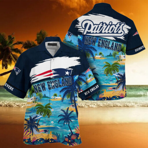 NFL New England Patriots Palm Tree Hot Summer Hawaiian Shirt Gifts Sport Fans
