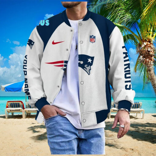 NFL New England Patriots Personalized Baseball Jacket