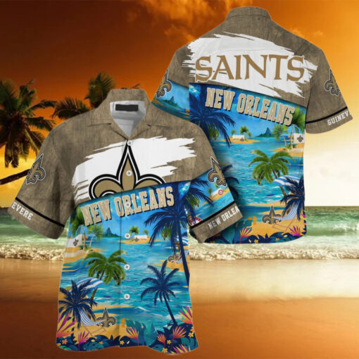 NFL New Orleans Saints Palm Tree Hot Summer Hawaiian Shirt Gifts Sport Fans