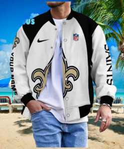 NFL New Orleans Saints Personalized Baseball Jacket