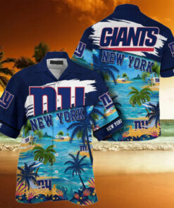 NFL New York Giants Palm Tree Hot Summer Hawaiian Shirt Gifts Sport Fans