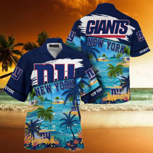 NFL New York Giants Palm Tree Hot Summer Hawaiian Shirt Gifts Sport Fans