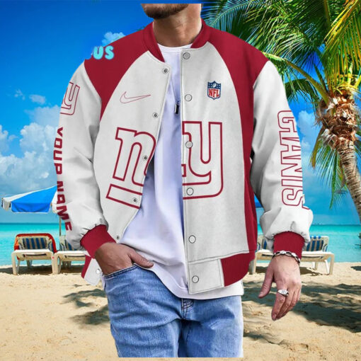 NFL New York Giants Personalized Baseball Jacket