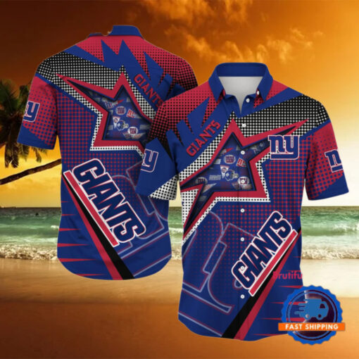NFL New York Giants Special Football Team Star Hawaiian Shirts