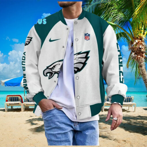 NFL Philadelphia Eagles Personalized Baseball Jacket