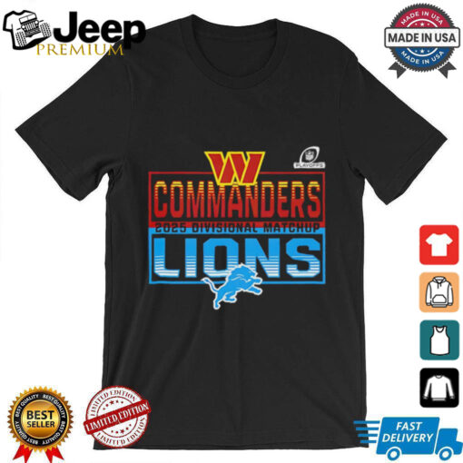 NFL Playoffs Washington Commanders Head To Head Detroit Lions 2025 shirt