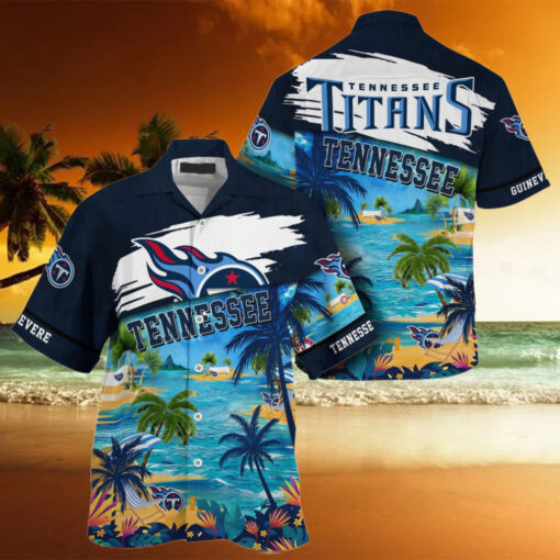 NFL Tennessee Titans Palm Tree Hot Summer Hawaiian Shirt Gifts Sport Fans
