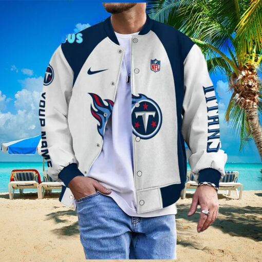 NFL Tennessee Titans Personalized Baseball Jacket