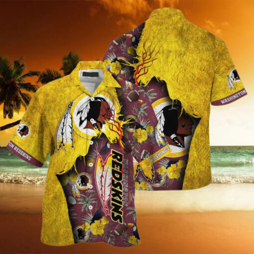 NFL Washington Redskins Football Team Summer God Hawaii Shirt