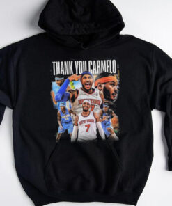New York Knicks Thank You Carmelo Anthony 2025 NBA Shirt