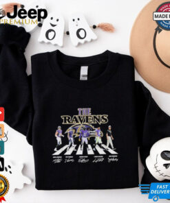 Nice Baltimore Ravens Abbey Road 2025 Andrews Flowers Henry Jackson And Harbaugh Shirt