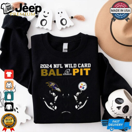 Nice Ravens vs Steelers 2024 25 NFL Wild Card Dueling Helmet T Shirt