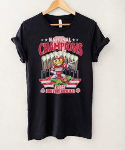 Nine Times National Champions 2024 Ohio State Buckeyes NCAA mascot shirt