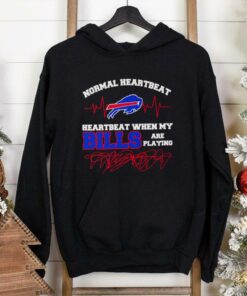 Normal heartbeat heartbeat when my Bills are playing shirt