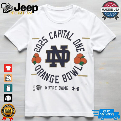 Notre Dame Fighting Irish Under Armour College Football Playoff 2025 Orange Bowl T Shirts