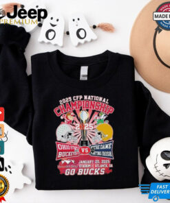 Official 2025 CFP National Championship Ohio State VS Notre Dame Go Bucks Unisex T Shirt