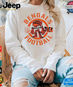 Official Bengals Football NFL Rush Zone Cartoon Character Shirt