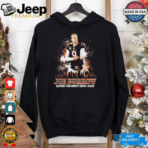 Official Cincinnati Bengals Joe Burrow Making Cincinnati Great Again 2025 T Shirt