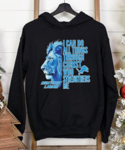 Official Detroit Lions I Can Do All Things Through Christ Who Strengthens Me Mascot T shirts