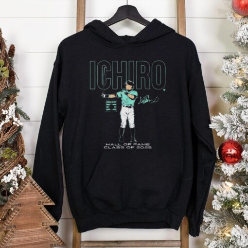 Official Ichiro Suzuki Seattle Mariners National Baseball Hall of Fame Inductee Class of 2025 Signature t shirt