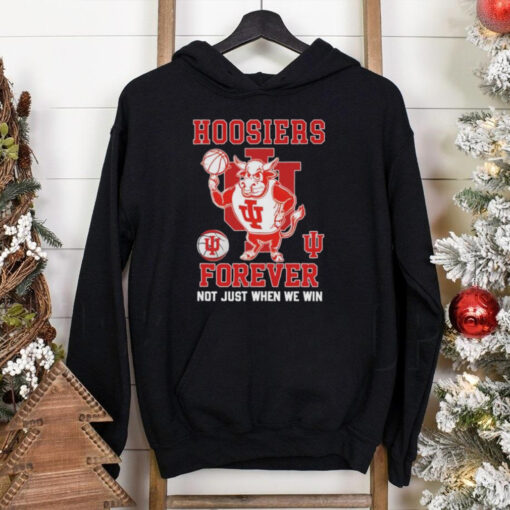 Official Indiana Hoosiers Basketball Forever, Not Just When We Win Mascot T shirts