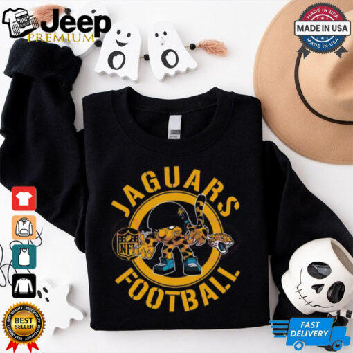 Official Jaguars Football NFL Rush Zone Cartoon Character Shirt