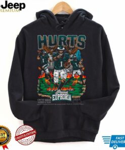 Official Jalen Hurts V2 Philadelphia Eagles NFL Planet Euphoria Art t shirt