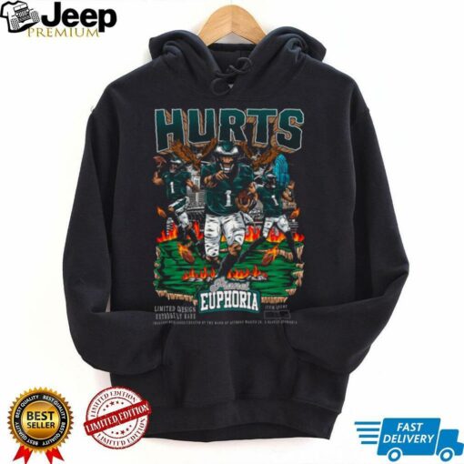 Official Jalen Hurts V2 Philadelphia Eagles NFL Planet Euphoria Art t shirt