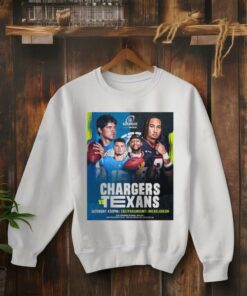 Official Los Angeles Chargers Vs Houston Texans NFL Wild Card Saturday Kicking Off The Postseason In Houston Poster t shirt