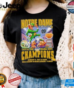 Official Notre Dame Capital One Orange Bowl 2025 Champions Shirt