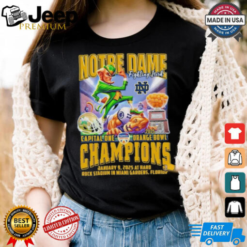 Official Notre Dame Capital One Orange Bowl 2025 Champions Shirt