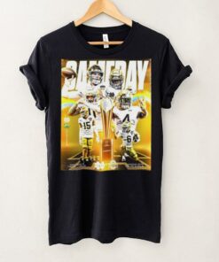 Official Notre Dame Fighting Irish Vs Ohio State Buckeyes Gameday CFP National Championship Matchup Mon Jan 20 Poster t shirt