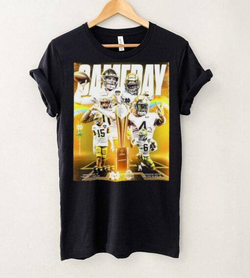 Official Notre Dame Fighting Irish Vs Ohio State Buckeyes Gameday CFP National Championship Matchup Mon Jan 20 Poster t shirt
