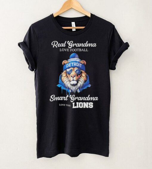 Official Official Real Grandma Love Football Smart Grandma Love The Detroit Lions NFL t shirt