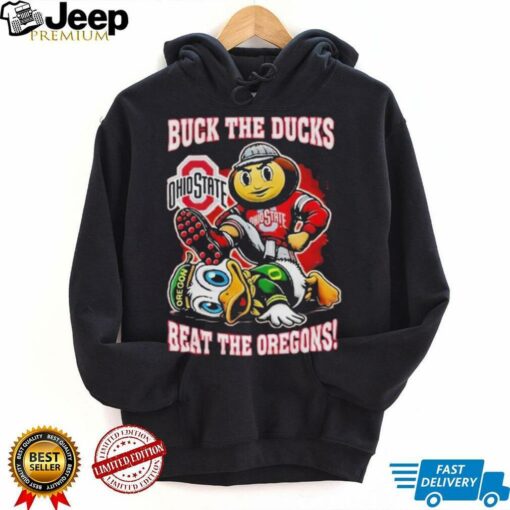 Official Ohio State Buckeyes Buck The Ducks Beat The Oregon Ducks Mascot T Shirts