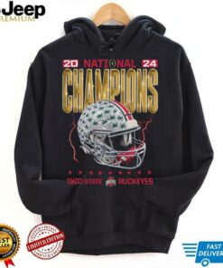 Official Ohio State Buckeyes College Football Playoff 2024 National Champions Mineral Wash Helmet t shirt