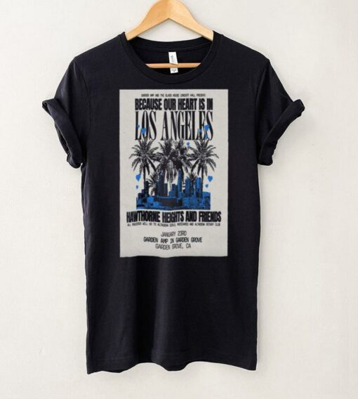 Official Poster Hawthorne Heights And Friends Garden AMP In Garden Grove CA Jan 23 2025 t shirt