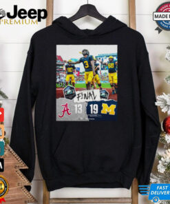 Official ReliaQuest Bowl Final Alabama Crimson Tide vs Michigan Wolverines Score 13 19 Big Ten Poster t shirt