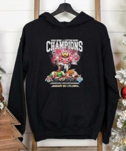 Official Rose Bowl And Cotton Bowl Champions Ohio State Buckeyes Beat Texas Longhorns And Oregon Ducks Mascot Shirt