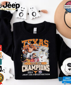 Official Texas Longhorns Vs ASU Peach Bowl January 1 2025 Champions At Mercedes Benz Stadium Mascot t shirt