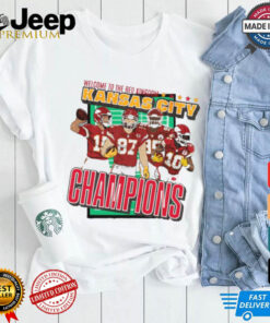 Official Welcome To The Red Kingdom Kansas City Chiefs Champions Players Vintage t shirt